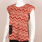 Hand Block Printed Cotton Top 10048582
