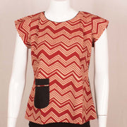Hand Block Printed Cotton Top 10048582