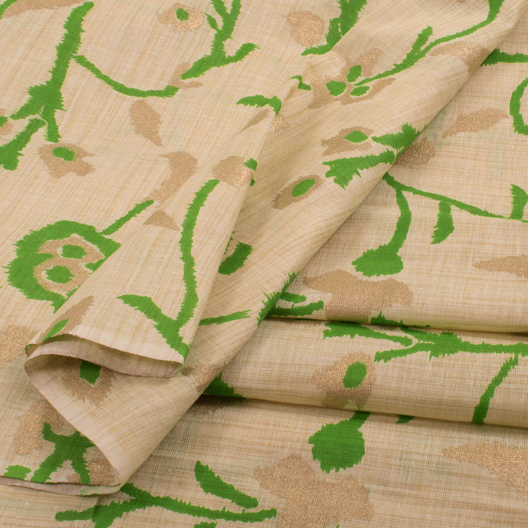 Dabu Printed Bhagalpur Tussar Silk Kurta Material 10031800