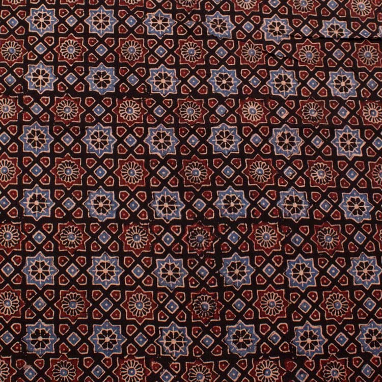 Ajrakh Printed Cotton Kurta Material 10035987