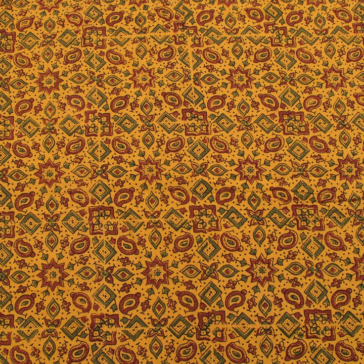 Ajrakh Printed Cotton Kurta Material 10035993