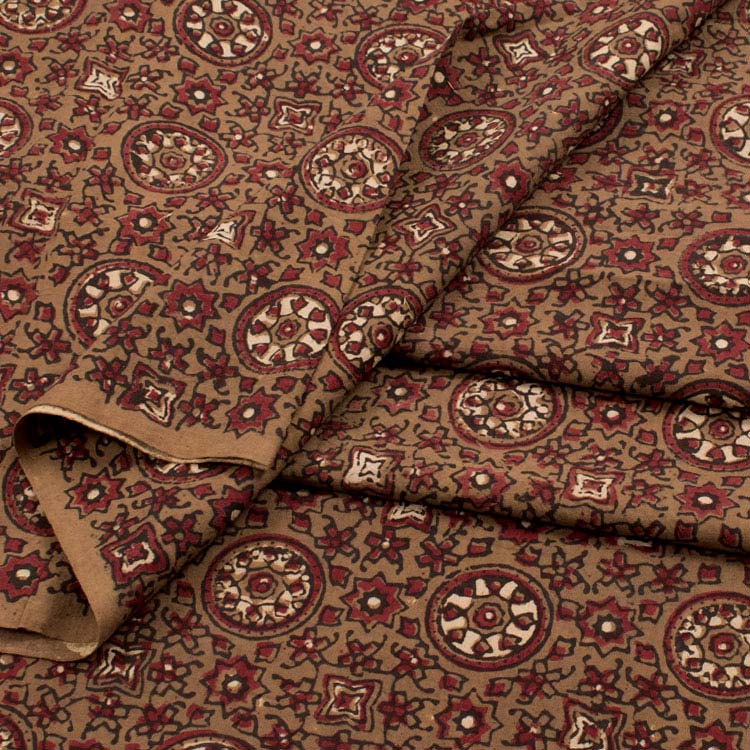 Ajrakh Printed Cotton Kurta Material 10035995