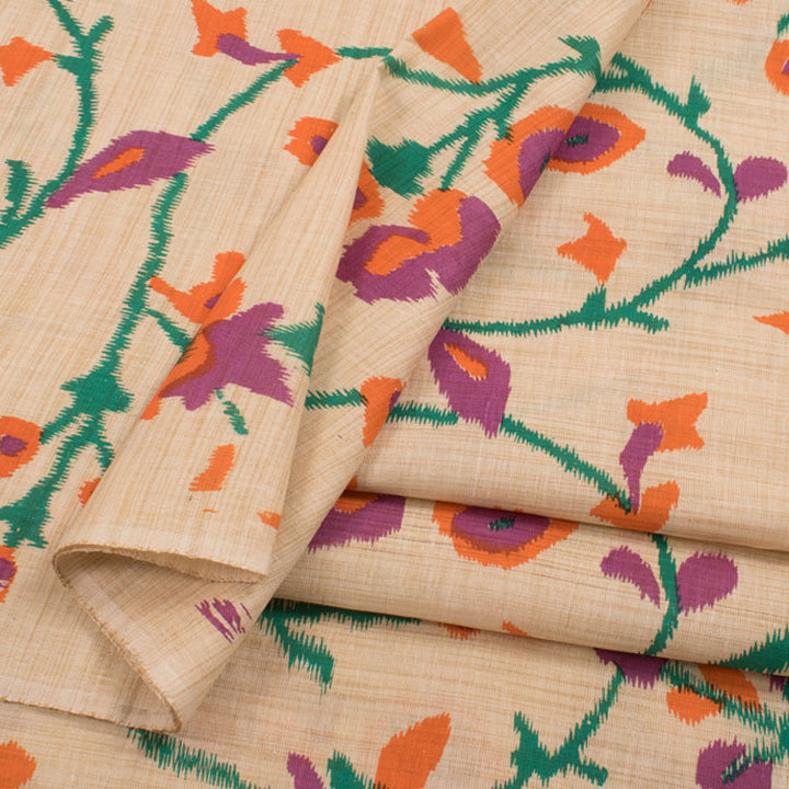 Dabu Printed Bhagalpur Tussar Silk Kurta Material 10036023