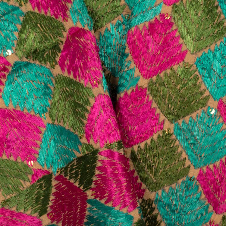 Phulkari Embroidered Cotton Dupatta 10044743