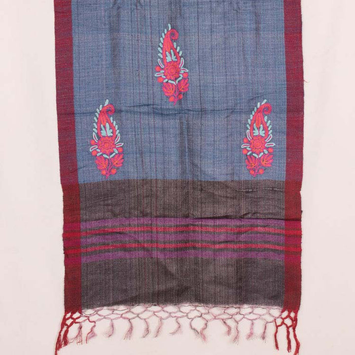 Phulkari Embroidered Tussar Cotton Stole 10044812