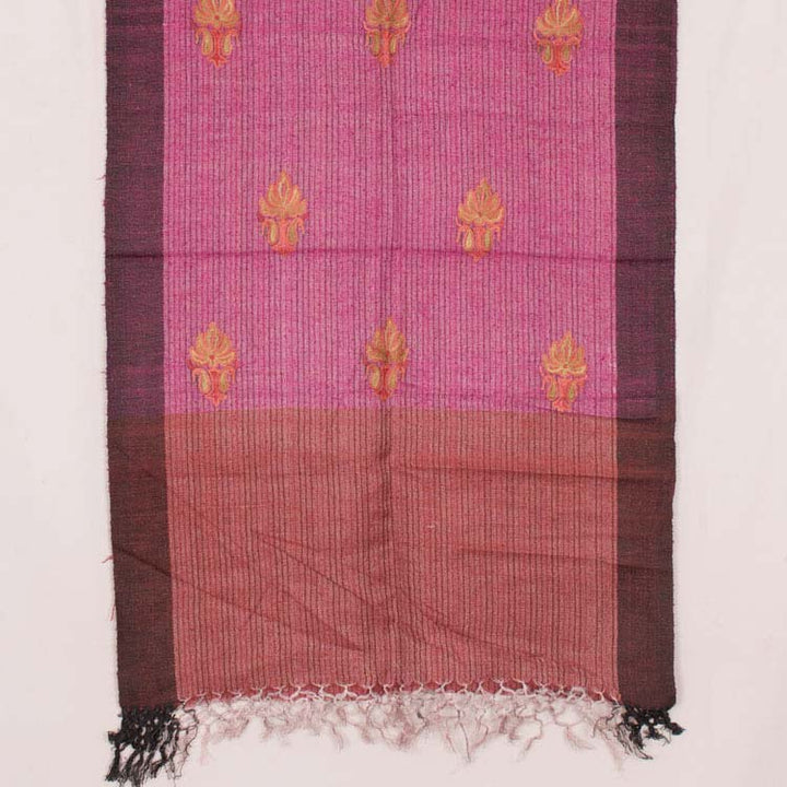 Phulkari Embroidered Tussar Cotton Stole 10044815