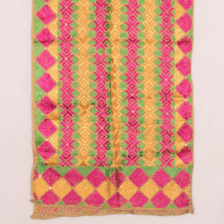 Phulkari Embroidered Cotton Stole 10044819