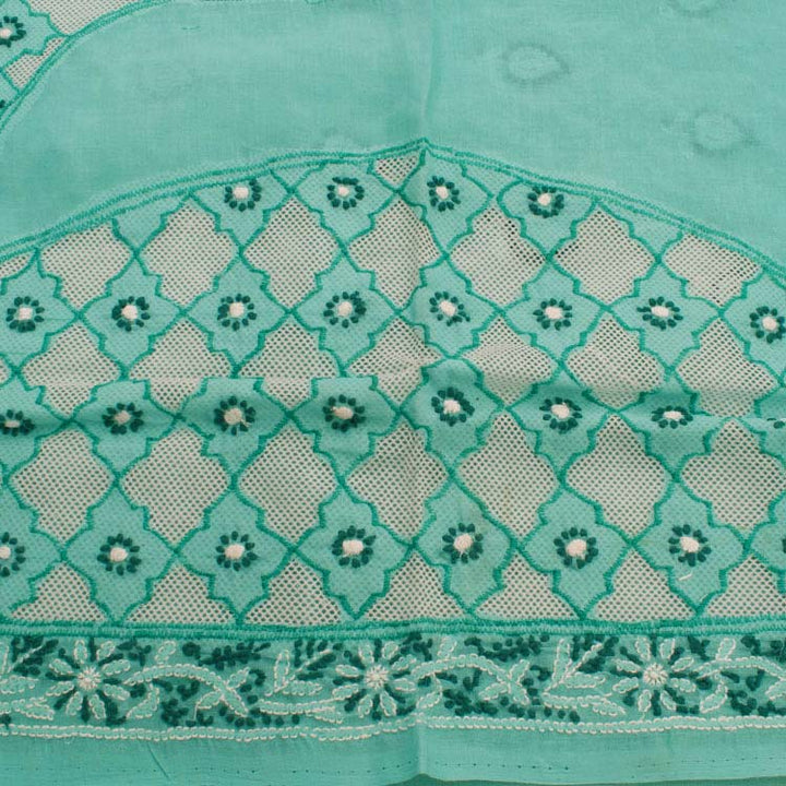 Chikankari Embroidered Cotton Salwar Suit Material 10039923