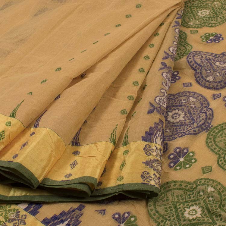 Handloom Jamdani Style Cotton Saree 10035949