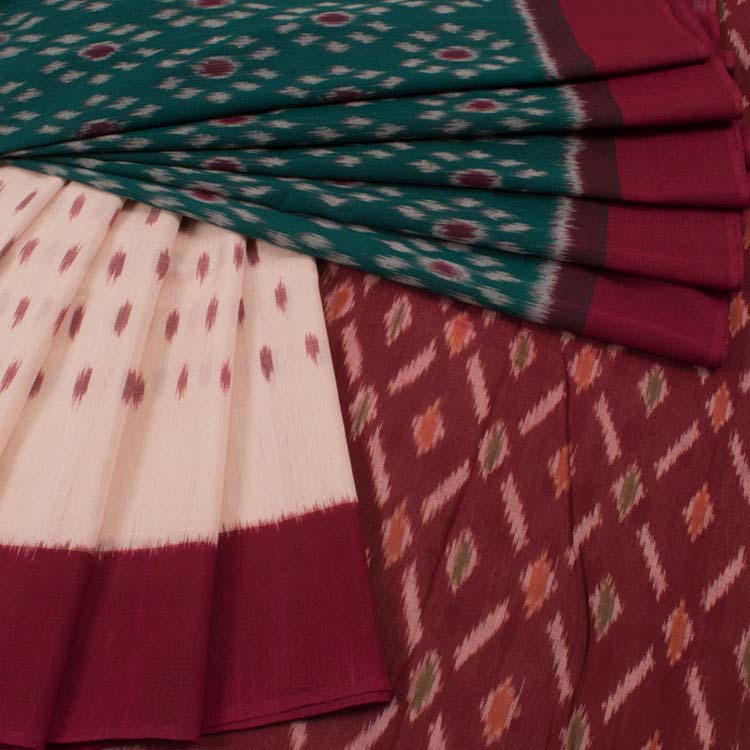 Handloom Pochampally Ikat Cotton Saree 10037004