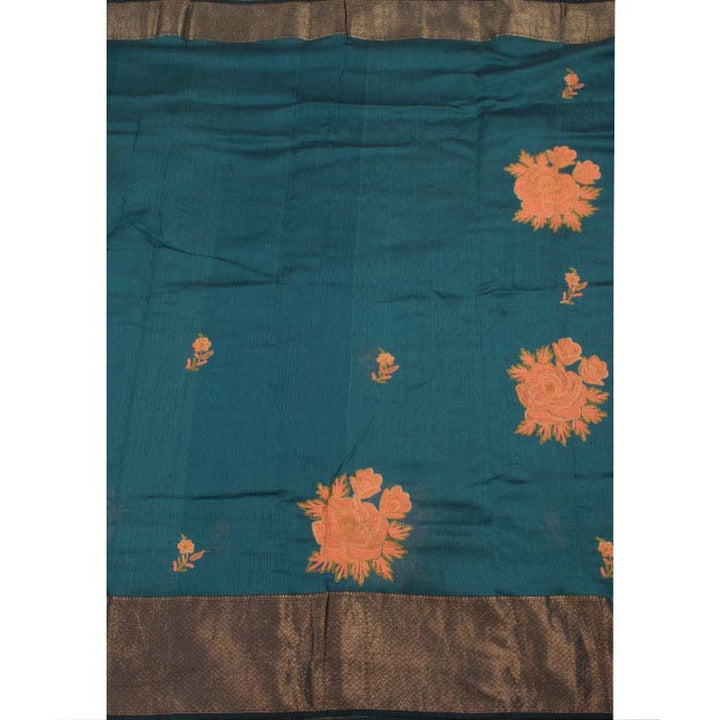 Hand Embroidered Maheshwari Silk Cotton Saree 10039957