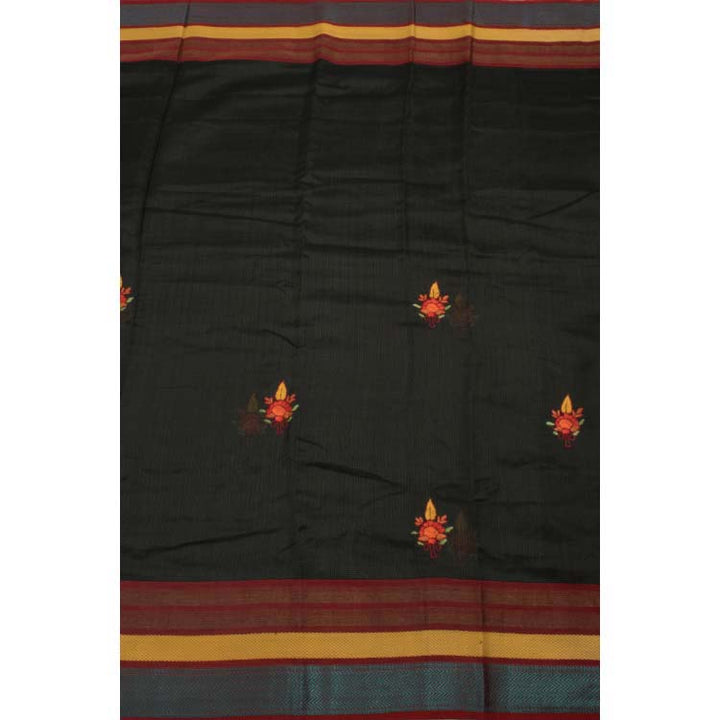 Hand Embroidered Maheshwari Silk Cotton Saree 10039960