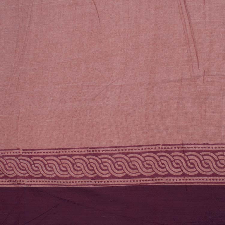 Hand Block Printed Linen Saree 10039980