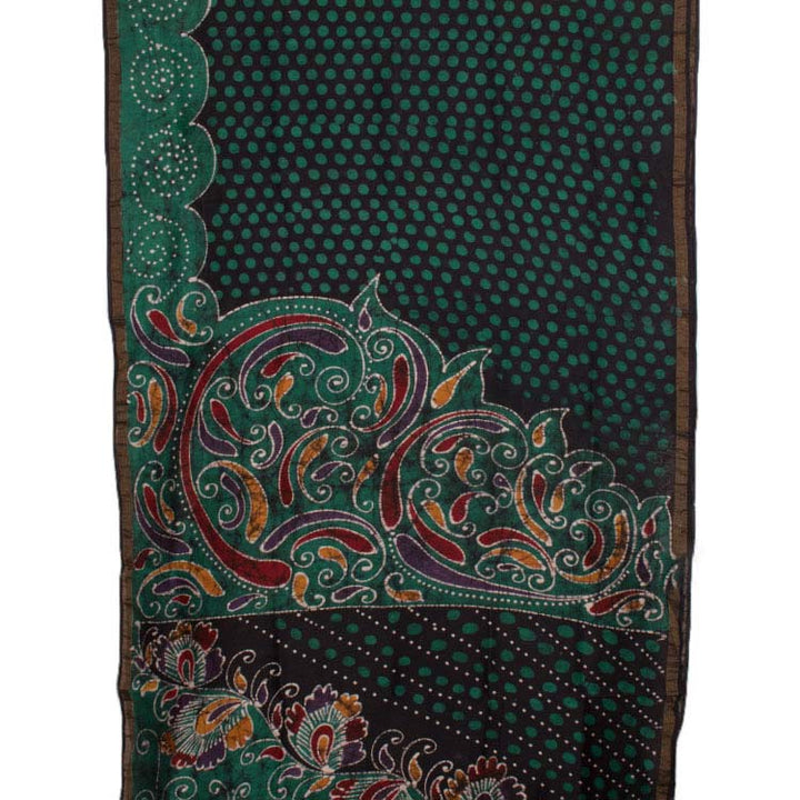 Batik Printed,Printed Silk Cotton Saree 10044682