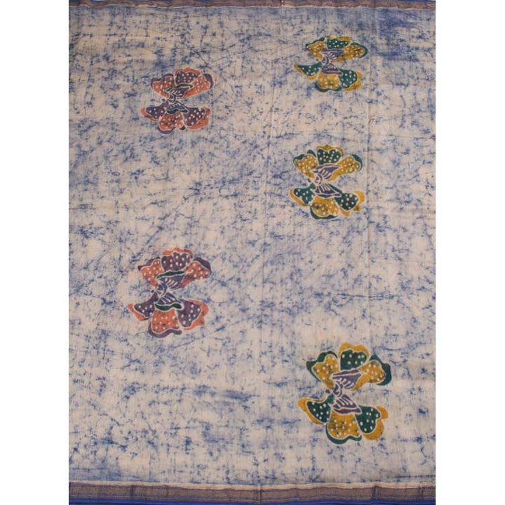 Batik Printed Silk Cotton Saree 10044710