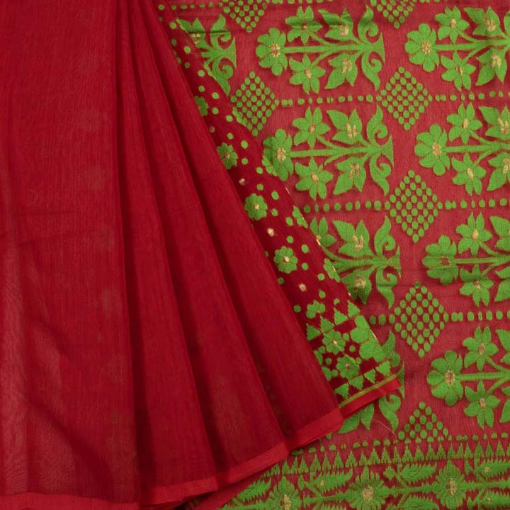 Handloom Jamdani Style Jamdani Cotton Saree 10044782