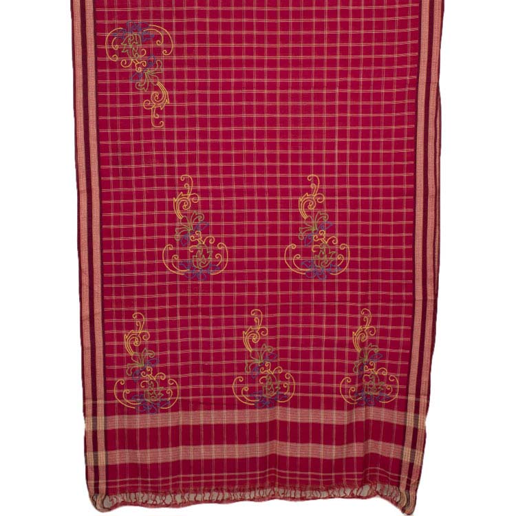 Hand Embroidered Cotton Saree 10047263