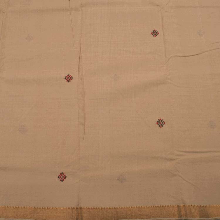 Hand Embroidered Cotton Saree 10047268