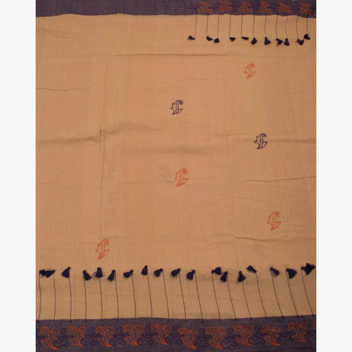 Hand Embroidered Cotton Saree 10047273