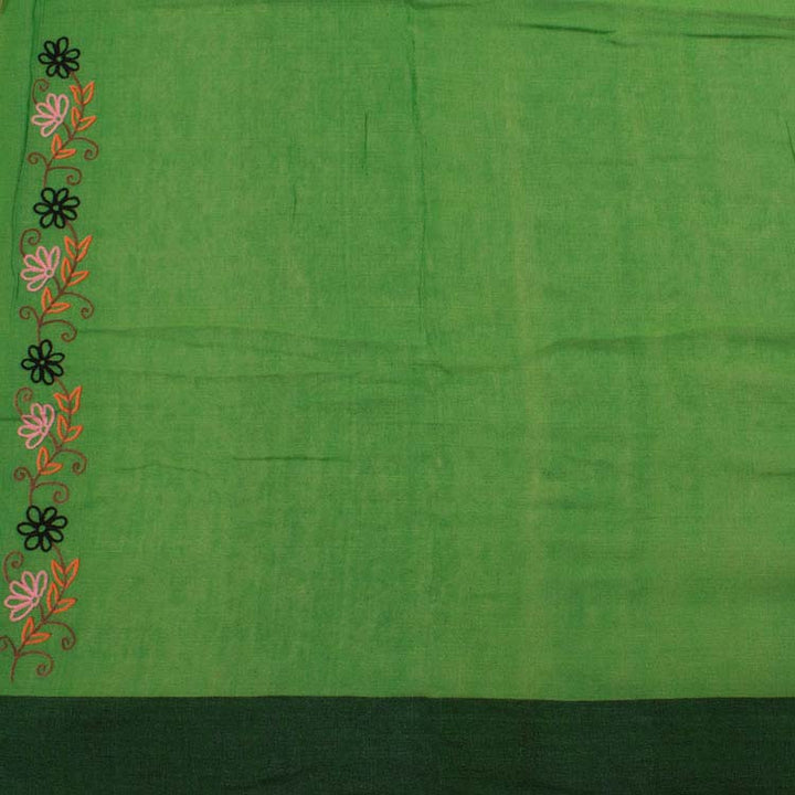 Hand Embroidered Cotton Saree 10047295