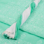 Chikankari Embroidered Cotton Salwar Suit Material 10015776