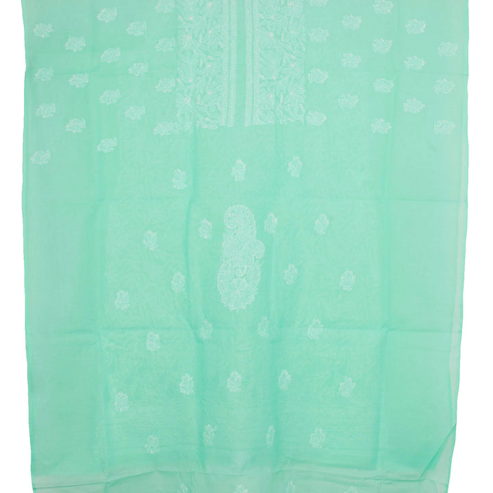 Chikankari Embroidered Cotton Salwar Suit Material 10015776