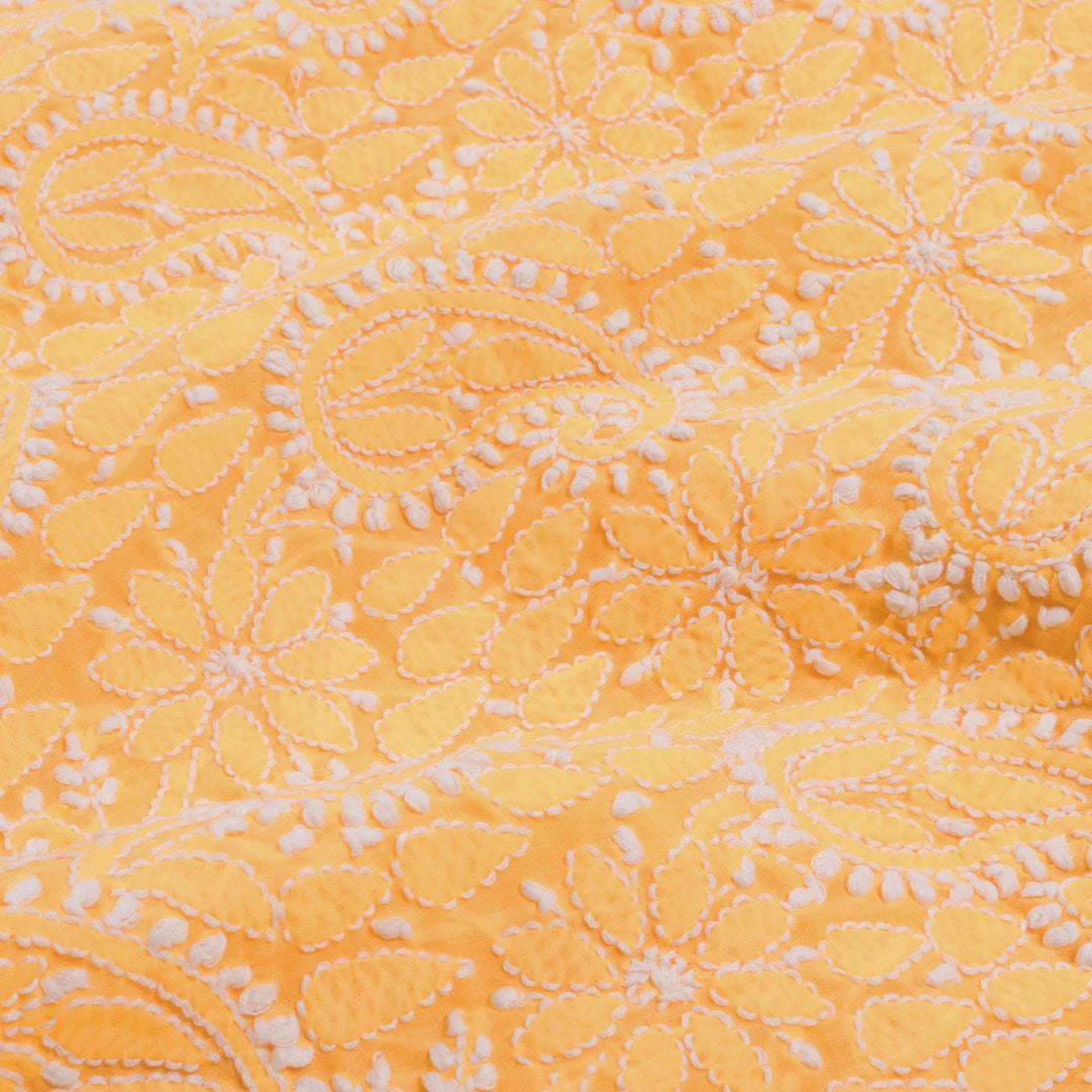 Chikankari Embroidered Cotton Salwar Suit Material 10015787