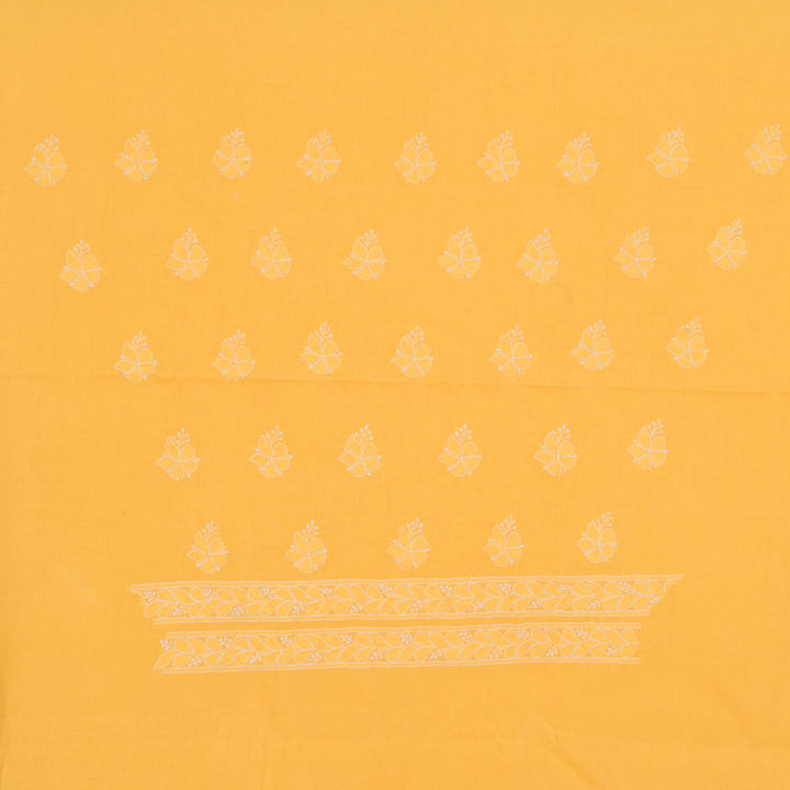 Chikankari Embroidered Cotton Salwar Suit Material 10023048