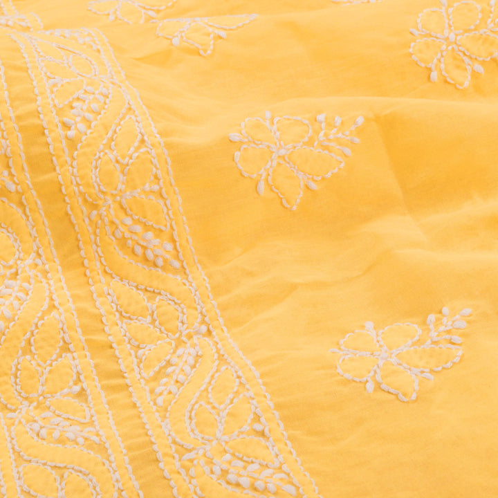 Chikankari Embroidered Cotton Salwar Suit Material 10023069