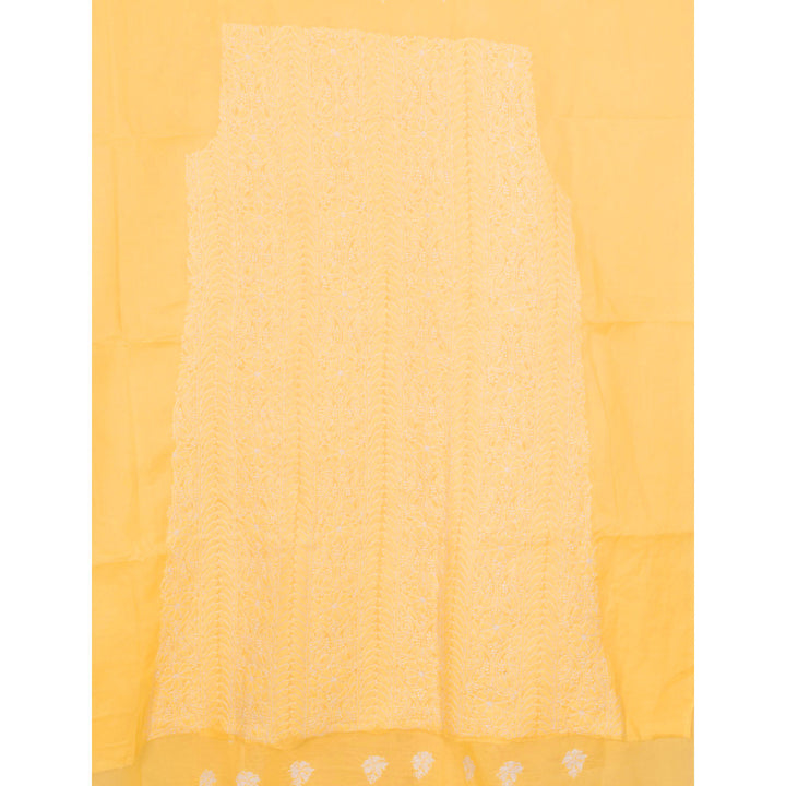 Chikankari Embroidered Cotton Salwar Suit Material 10023069