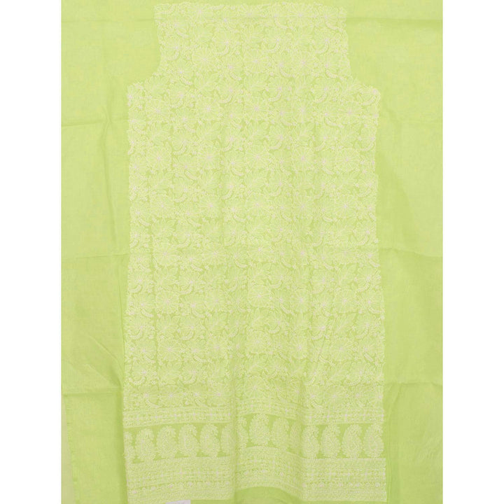 Chikankari Embroidered Cotton Salwar Suit Material 10023198