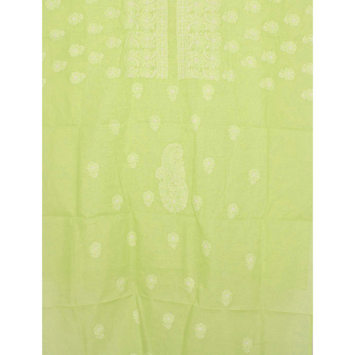 Chikankari Embroidered Cotton Salwar Suit Material 10023198