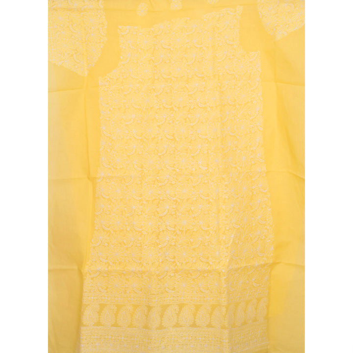 Chikankari Embroidered Cotton Salwar Suit Material 10023201