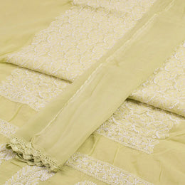Chikankari Embroidered Cotton Salwar Suit Material 10023206