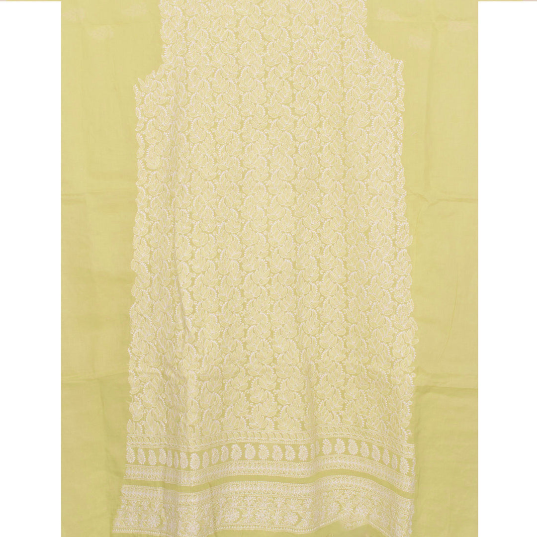 Chikankari Embroidered Cotton Salwar Suit Material 10023206