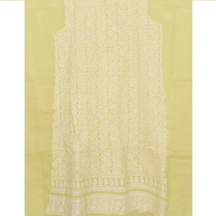Chikankari Embroidered Cotton Salwar Suit Material 10023206