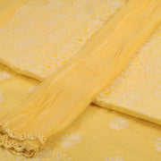 Chikankari Embroidered Cotton Salwar Suit Material 10023222