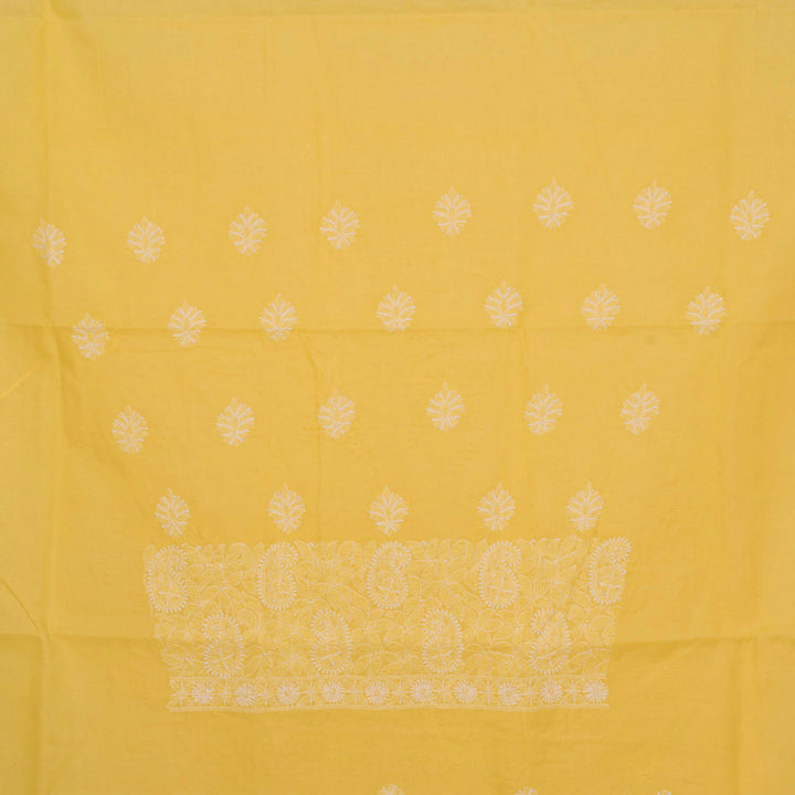 Chikankari Embroidered Cotton Salwar Suit Material 10023222