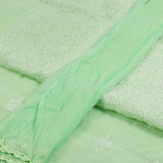 Chikankari Embroidered Cotton Salwar Suit Material 10023225