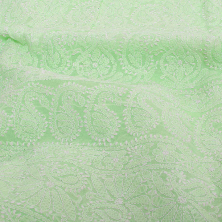 Chikankari Embroidered Cotton Salwar Suit Material 10023225