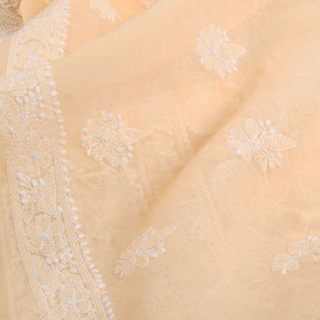 Chikankari Embroidered Cotton Salwar Suit Material 10028130