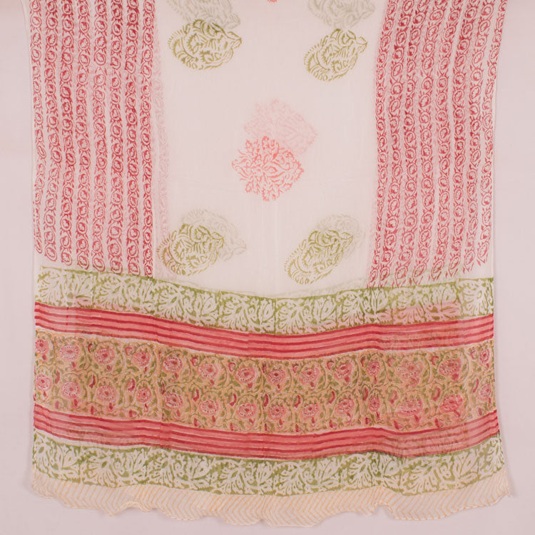 Hand Block Printed Cotton Salwar Suit Material 10034724