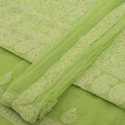 Chikankari Embroidered Cotton Salwar Suit Material 10038575