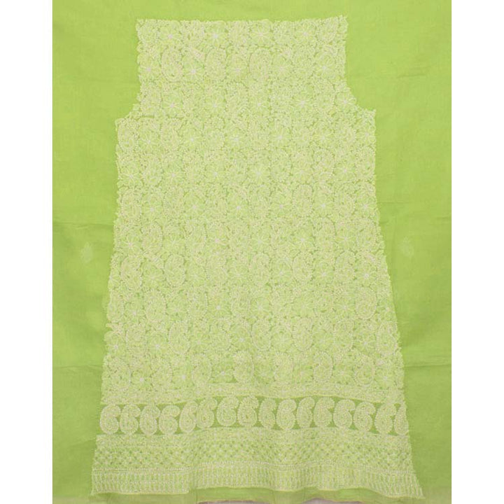 Chikankari Embroidered Cotton Salwar Suit Material 10038575