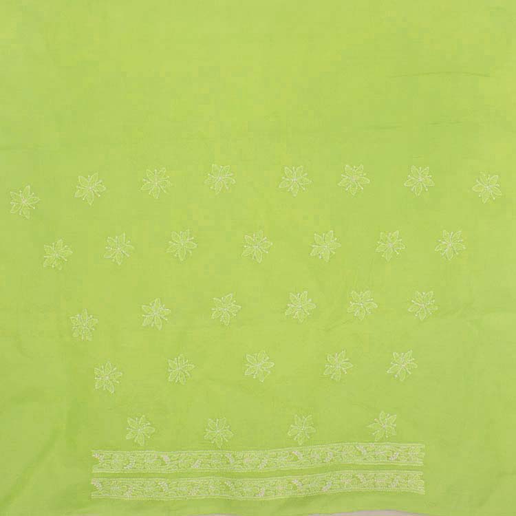 Chikankari Embroidered Cotton Salwar Suit Material 10038590