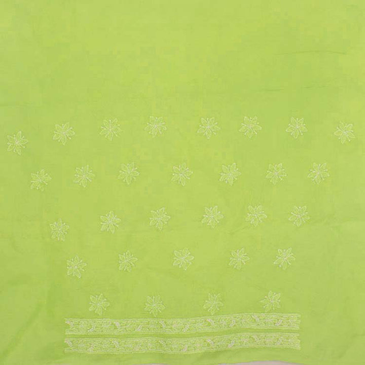 Chikankari Embroidered Cotton Salwar Suit Material 10038590