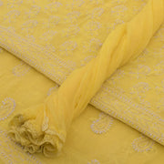 Chikankari Embroidered Cotton Salwar Suit Material 10038592