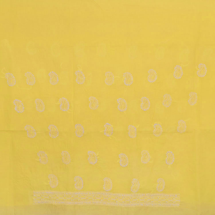 Chikankari Embroidered Cotton Salwar Suit Material 10038592