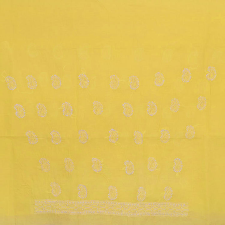 Chikankari Embroidered Cotton Salwar Suit Material 10038592