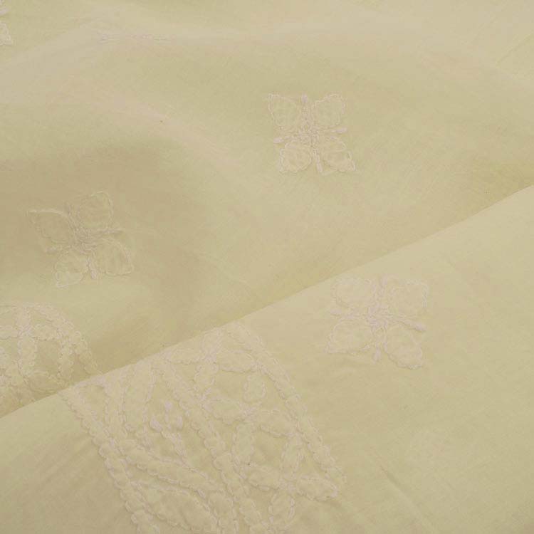 Chikankari Embroidered Cotton Salwar Suit Material 10038596